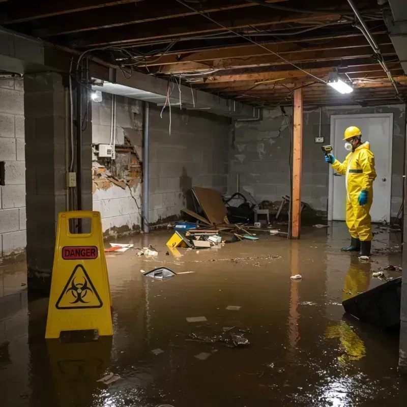 Flooded Basement Electrical Hazard in Grandwood Park, IL Property